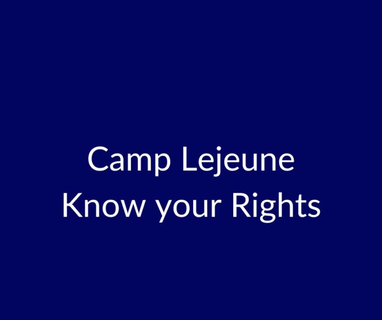 Camp Lejeune Justice Act and Class Action Lawsuits