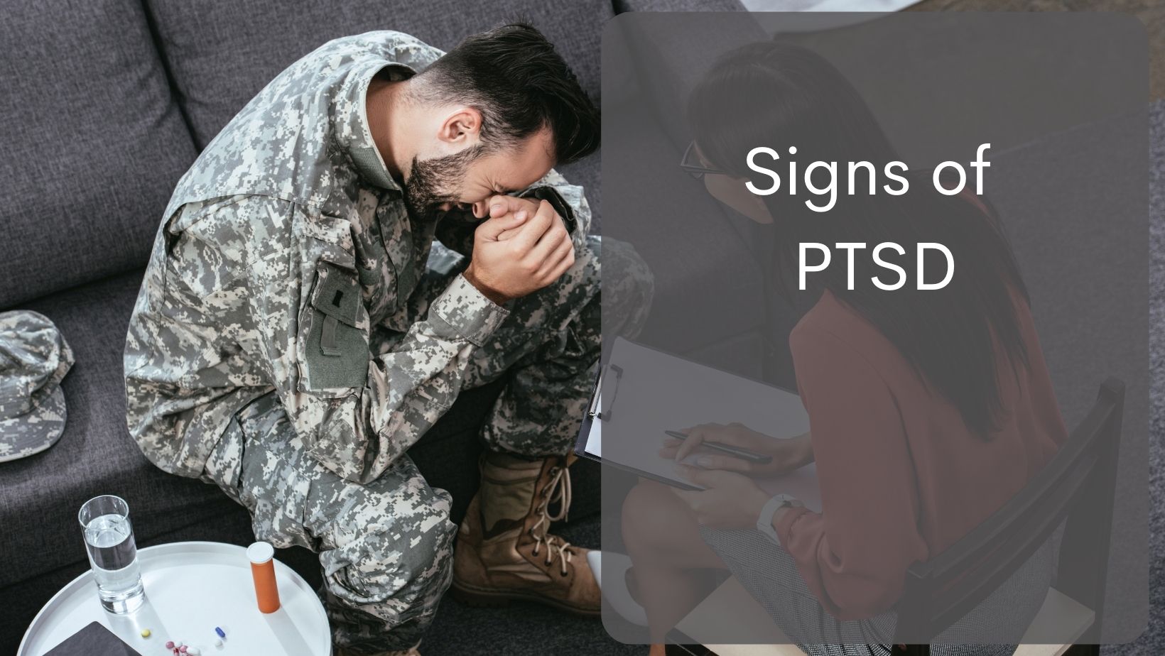 Soldier dealing with PTSD