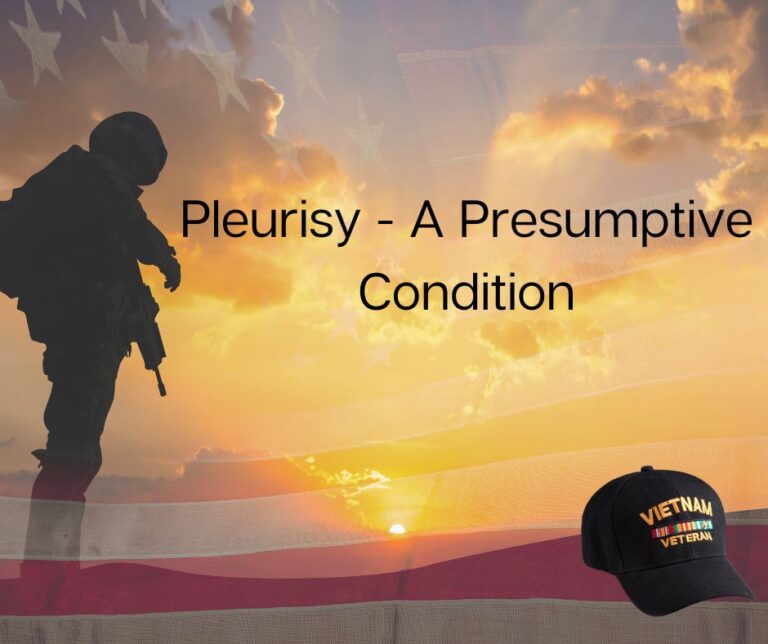 Pleurisy is a Presumptive Condition